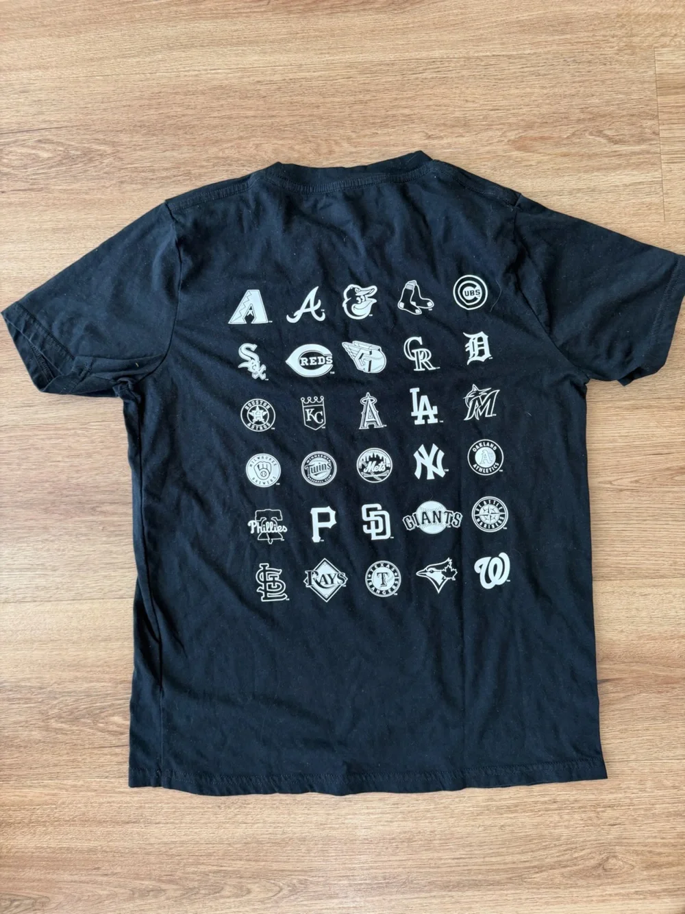 abercrombie kids Black Short-Sleeve Tee with MLB Patch